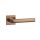 APRILE SALICE Square Rosette Q SUPER SLIM 5MM PN PVD - Copper PVD coating (ONLY THE HANDLE ON THE UPPER ROSETTE)