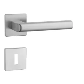   APRILE SALICE Rozetă Pătrată Q SUPER SLIM 5MM SC - Crom Satinat BB