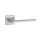 APRILE SALVIA Square Rosette Q SUPER SLIM 5MM DSC - Satin Chrome (ONLY THE HANDLE ON THE UPPER ROSETTE)