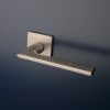 APRILE SALVIA Square Rosette Q SUPER SLIM 5MM SNM - Satin Nickel (ONLY THE HANDLE ON THE UPPER ROSETTE)