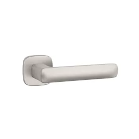   APRILE STELLA Square Rosette QR SLIM 7MM SNM - Satin Nickel (ONLY THE HANDLE ON THE UPPER ROSETTE)