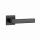 APRILE TILIA Square Rosette Q SUPER SLIM 5MM BK - Black (ONLY THE HANDLE ON THE UPPER ROSETTE)