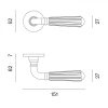 APRILE UTRICA Kreis Rosette R SLIM 7MM LG PVD Glänzendes goldfarbenes PVD BB