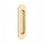 Oval sliding door shell APRILE 7040 Shiny gold PVD