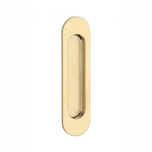 Oval sliding door shell APRILE 7040 Shiny gold PVD