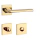 APRILE ERBA Quadrat Q SLIM 7MM GOLD PVD Glänzendes goldfarbenes PVD WC