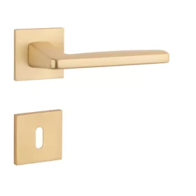   APRILE ERBA Rozetă pătrată Q SLIM 7MM Aur SATIN - BB colorat auriu satinat