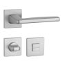 APRILE ERBA Square Rosette Q SLIM 7MM MSC - Satin Chrome WC