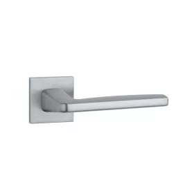   APRILE ERBA Square Rosette Q SLIM 7MM MSC - Satin Chrome (ONLY THE HANDLE ON THE UPPER ROSETTE)