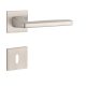 APRILE ERBA Square Rosette Q SLIM 7MM MSN - Satin Nickel BB