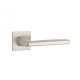 APRILE ERBA Square Rosette Q SLIM 7MM MSN - Satin Nickel (ONLY THE HANDLE ON THE UPPER ROSETTE)