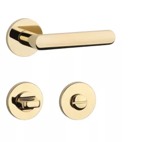   APRILE FRAGOLA Körrozettás R SLIM 7MM GOLD PVD - Fényes arany színű PVD bevonat WC