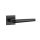 APRILE FUNKIA Square Rosette Q SLIM 7MM BLACK - Black (ONLY THE HANDLE ON THE UPPER ROSETTE)