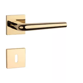   APRILE FUNKIA Rozetă pătrată Q SLIM 7MM Aur PVD - PVD colorat auriu strălucitor BB