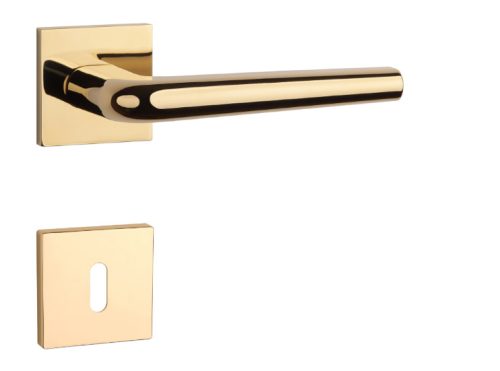 APRILE FUNKIA Quadrat Q SLIM 7MM GOLD PVD Glänzendes goldfarbenes PVD BB