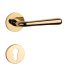 APRILE IRGA Kreis R SLIM 7MM GOLD PVD Glänzendes goldfarbenes PVD PZ