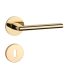 APRILE KALMIA Kreis R SLIM 7MM GOLD PVD Glänzendes goldfarbenes PVD BB