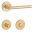 APRILE KALMIA Round Rosette R SLIM 7MM GOLD SATIN - Satin Gold colored WC