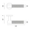 APRILE MOLINIA Rozeta Rotunda R SLIM 7MM CP - Luminos crom BB