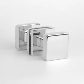   Buton Cu două fețe APRILE MORA Q SLIM 7MM CP - Crom strălucitor