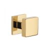 Knopf APRILE MORA Q SLIM 7MM GOLD PVD Glänzendes goldfarbenes PVD