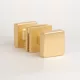 Gomb Kétoldalú APRILE MORA Q SLIM 7MM GOLD SATIN - Szatén arany színű
