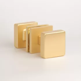   Nasture fata-verso APRILE MORA Q SLIM 7MM GOLD SATIN - Culoare auriu satinat