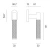 Kipp und DrehFenster Türknauf APRILE MOLINIA R CP Chrom glänzend