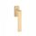 Tilt-open window handle APRILE SULLA Q GOLD SATIN - Satin Gold colored