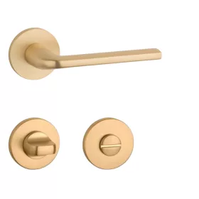   APRILE OLEANDRO Körrozettás R SLIM 7MM GOLD SATIN  - Szatén arany színű WC