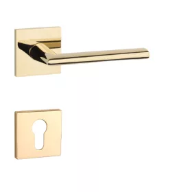   APRILE PRIMULA Rozetă pătrată Q SLIM 7MM Aur PVD - PVD colorat auriu strălucitor PZ