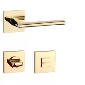   APRILE PRIMULA Rozetă pătrată Q SLIM 7MM Aur PVD - WC PVD colorat auriu strălucitor