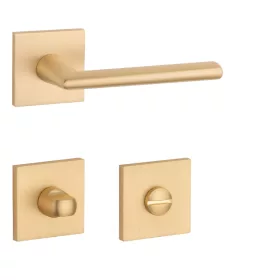   APRILE PRIMULA Rozetă pătrată Q SLIM 7MM Aur SATIN - WC colorat auriu satinat