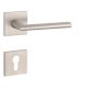 APRILE PRIMULA Square Rosette Q SLIM 7MM MSN - Satin Nickel PZ