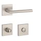 APRILE PRIMULA Square Rosette Q SLIM 7MM MSN - Satin Nickel WC