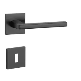 APRILE PYROLA Rozetă Pătrată Q SLIM 7MM NEGRU - Negru BB