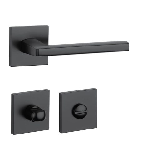 APRILE PYROLA Négyzetrozettás Q SLIM 7MM BLACK - Fekete WC