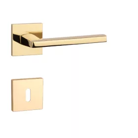   APRILE PYROLA Rozetă pătrată Q SLIM 7MM Aur PVD - PVD colorat auriu strălucitor BB