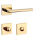 APRILE PYROLA Quadrat Q SLIM 7MM GOLD PVD Glänzendes goldfarbenes PVD WC