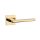 APRILE PYROLA Square Rosette Q SLIM 7MM GOLD PVD - Shiny Gold Colored PVD (ONLY THE HANDLE ON THE UPPER ROSETTE)