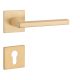 APRILE PYROLA Quadrat Q SLIM 7MM GOLD SATIN Satin Gold farbe PZ