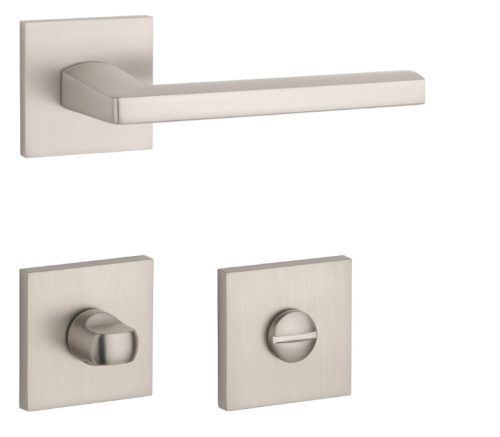 APRILE PYROLA Square Rosette Q SLIM 7MM MSN - Satin Nickel WC