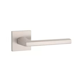   APRILE PYROLA Square Rosette Q SLIM 7MM MSN - Satin Nickel (ONLY THE HANDLE ON THE UPPER ROSETTE)