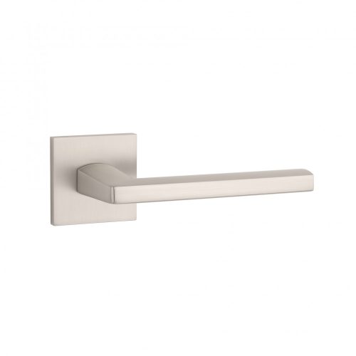 APRILE PYROLA Square Rosette Q SLIM 7MM MSN - Satin Nickel (ONLY THE HANDLE ON THE UPPER ROSETTE)