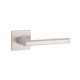 APRILE PYROLA Square Rosette Q SLIM 7MM MSN - Satin Nickel (ONLY THE HANDLE ON THE UPPER ROSETTE)