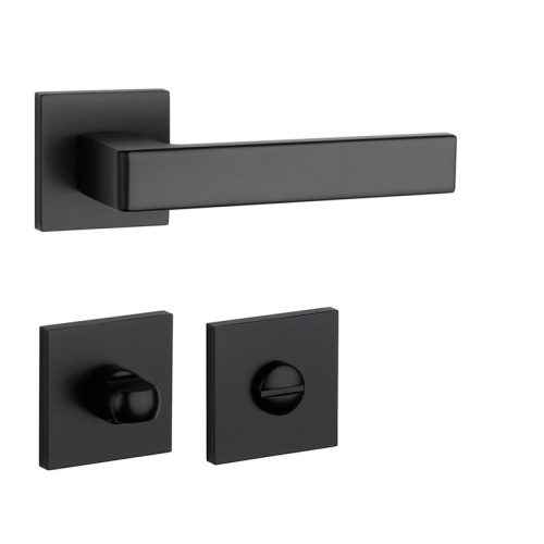 APRILE SULLA Négyzetrozettás Q SLIM 7MM BLACK - Fekete WC