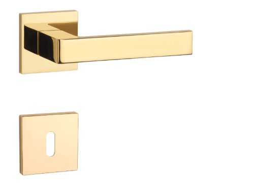 APRILE SULLA Quadrat Q SLIM 7MM GOLD PVD Glänzendes goldfarbenes PVD BB