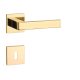 APRILE SULLA Quadrat Q SLIM 7MM GOLD PVD Glänzendes goldfarbenes PVD BB