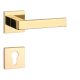 APRILE SULLA Quadrat Q SLIM 7MM GOLD PVD Glänzendes goldfarbenes PVD PZ