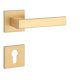 APRILE SULLA Quadrat Q SLIM 7MM GOLD SATIN Satin Gold farbe PZ